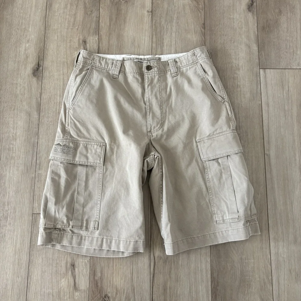 Polo Jeans Co Ralph Lauren Khaki Cargo Shorts Mens Size 34 Beige 12